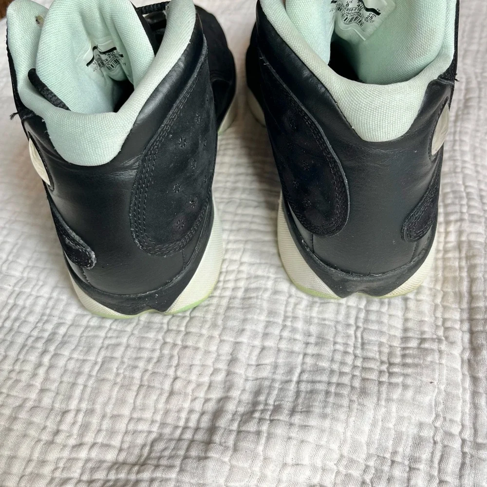 Nike | Air Jordan 13 Retro Black Mint Foam Sneakers Shoes Size 7Y EU40